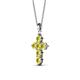 2 - Isabella Yellow Sapphire Cross Pendant 