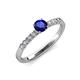 4 - Juan Blue Sapphire and Diamond Engagement Ring 