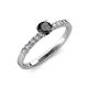 4 - Juan Black and White Diamond Engagement Ring 