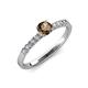 4 - Juan Smoky Quartz and Diamond Engagement Ring 