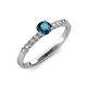4 - Juan Blue and White Diamond Engagement Ring 