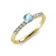 4 - Juan Aquamarine and Diamond Engagement Ring 