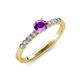 4 - Juan Amethyst and Diamond Engagement Ring 
