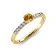 4 - Juan Citrine and Diamond Engagement Ring 