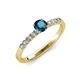 4 - Juan Blue and White Diamond Engagement Ring 