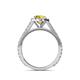 6 - Miah Yellow Sapphire and Diamond Halo Engagement Ring  