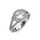 3 - Elle Semi Mount Halo Engagement Ring 