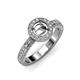 3 - Nora Semi Mount Halo Engagement Ring 