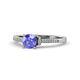 1 - Enlai Tanzanite and Diamond Engagement Ring 