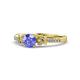 1 - Freya Tanzanite and Diamond Butterfly Engagement Ring 