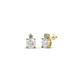 1 - Viera White Sapphire and Diamond Two Stone Stud Earrings 