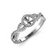 3 - Alita Swirl Semi Mount Halo Engagement Ring 