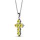 2 - Isabella Yellow Sapphire Cross Pendant 
