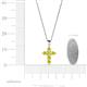 4 - Isabella Yellow Sapphire Cross Pendant 