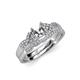 3 - Serene Semi Mount Bridal Set Ring 
