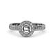 4 - Nora Semi Mount Halo Engagement Ring 
