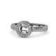1 - Nora Semi Mount Halo Engagement Ring 