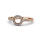 1 - Eleanor Semi Mount Halo Engagement Ring 