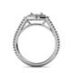 6 - Elle Semi Mount Halo Engagement Ring 