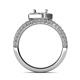 6 - Nora Semi Mount Halo Engagement Ring 