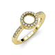 4 - Eleanor Semi Mount Halo Engagement Ring 