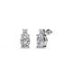 1 - Ailey Diamond Two Stone Stud Earrings 