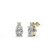 1 - Ailey Diamond Two Stone Stud Earrings 