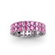 3 - Zenia 2.70 mm Pink Sapphire Double Row Eternity Band 