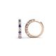 1 - Raya Round Iolite and Diamond Hoop Earrings 