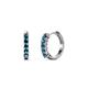 1 - Aricia Petite 0.30 ctw Blue Diamond Hoop Earrings 