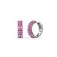 1 - Candice 1.70 mm Petite Pink Sapphire Double Row Hoop Earrings 