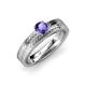 3 - Keona Iolite Solitaire Bridal Set Ring 
