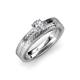 3 - Keona Diamond Solitaire Bridal Set Ring 