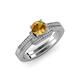 3 - Nessa Citrine and Diamond Bridal Set Ring 