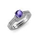 3 - Nessa Iolite and Diamond Bridal Set Ring 