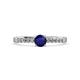 3 - Juan Blue Sapphire and Diamond Engagement Ring 