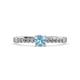 3 - Juan Aquamarine and Diamond Engagement Ring 