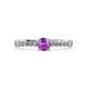 3 - Juan Amethyst and Diamond Engagement Ring 
