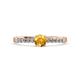 3 - Juan Citrine and Diamond Engagement Ring 