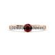 3 - Juan Red Garnet and Diamond Engagement Ring 
