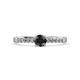 3 - Juan Black and White Diamond Engagement Ring 