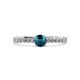 3 - Juan Blue and White Diamond Engagement Ring 