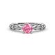 1 - Laine Pink Tourmaline and Diamond Marquise Shape Bridal Set Ring 