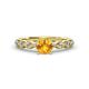 1 - Laine Citrine and Diamond Marquise Shape Bridal Set Ring 