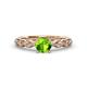 1 - Laine Peridot and Diamond Marquise Shape Bridal Set Ring 