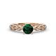 1 - Laine Emerald and Diamond Marquise Shape Bridal Set Ring 