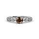 1 - Laine Smoky Quartz and Diamond Marquise Shape Bridal Set Ring 