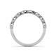 5 - Laine Black and White Diamond Marquise Shape Bridal Set Ring 