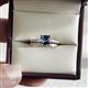2 - Fenice London Blue Topaz and Diamond Bridal Set Ring 