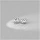 2 - Alina Round Diamond 3/4 ctw (VS2/F) Four Prongs Solitaire Stud Earrings 
